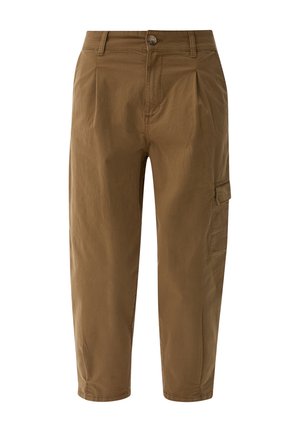 s.Oliver MIT PATTENTASCHE - Cargohose - olivgrün