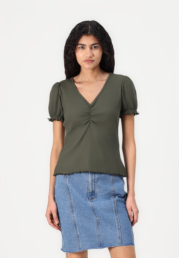 VIABENNA V NECK - Basic T-shirt - deep depths