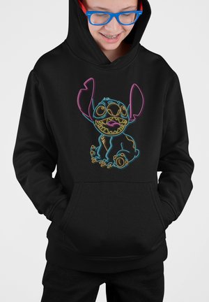 LILO STITCH NEON STITCH - Sweat à capuche - black