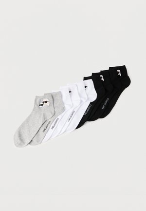 IKON SHORT SOCKS 5 PACK UNISEX - Calcetines - black/white/grey