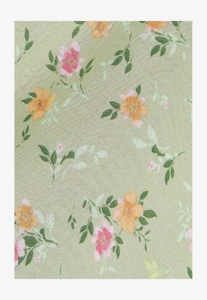 New Look, LIGHT FLORAL BIAS CUT MIDI SKIRT - Maxirok - green pattern