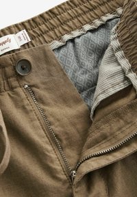 Next SLIM FIT LINEN ELASTICATED DRAWSTRING - Pantaloni - tan brown