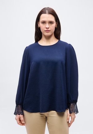 VMCALVA O NECK - Blúzka - navy blazer