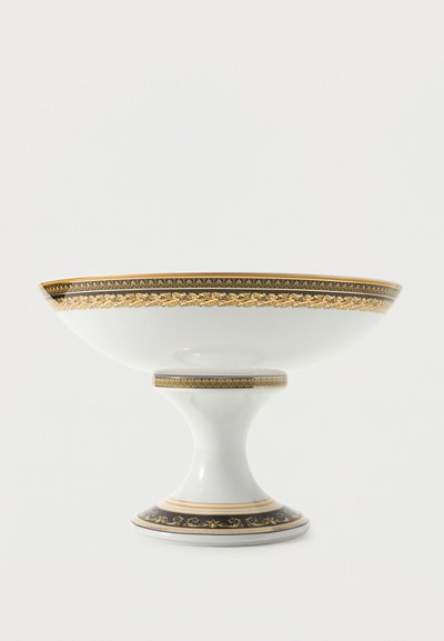 Versace BOWL WITH FOOT UNISEX - Μπολ - white/black