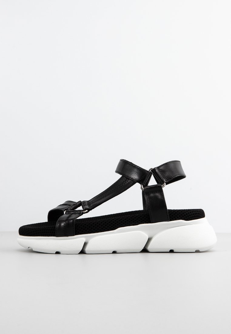 melvin & hamilton Sandalen met plateauzool zwart melvin & hamilton Sandalen met plateauzool zwart