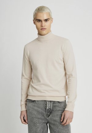 COL ROULÉ - Pullover - blanc cassé