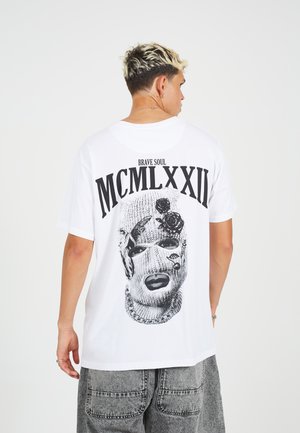 Brave Soul T-shirts med print - white