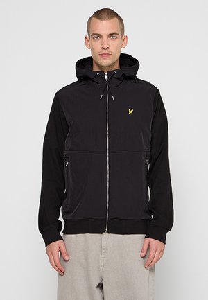 Lyle & Scott, HALF RAGLAN HYBRID HOODIE - Giacca da mezza stagione - jet black