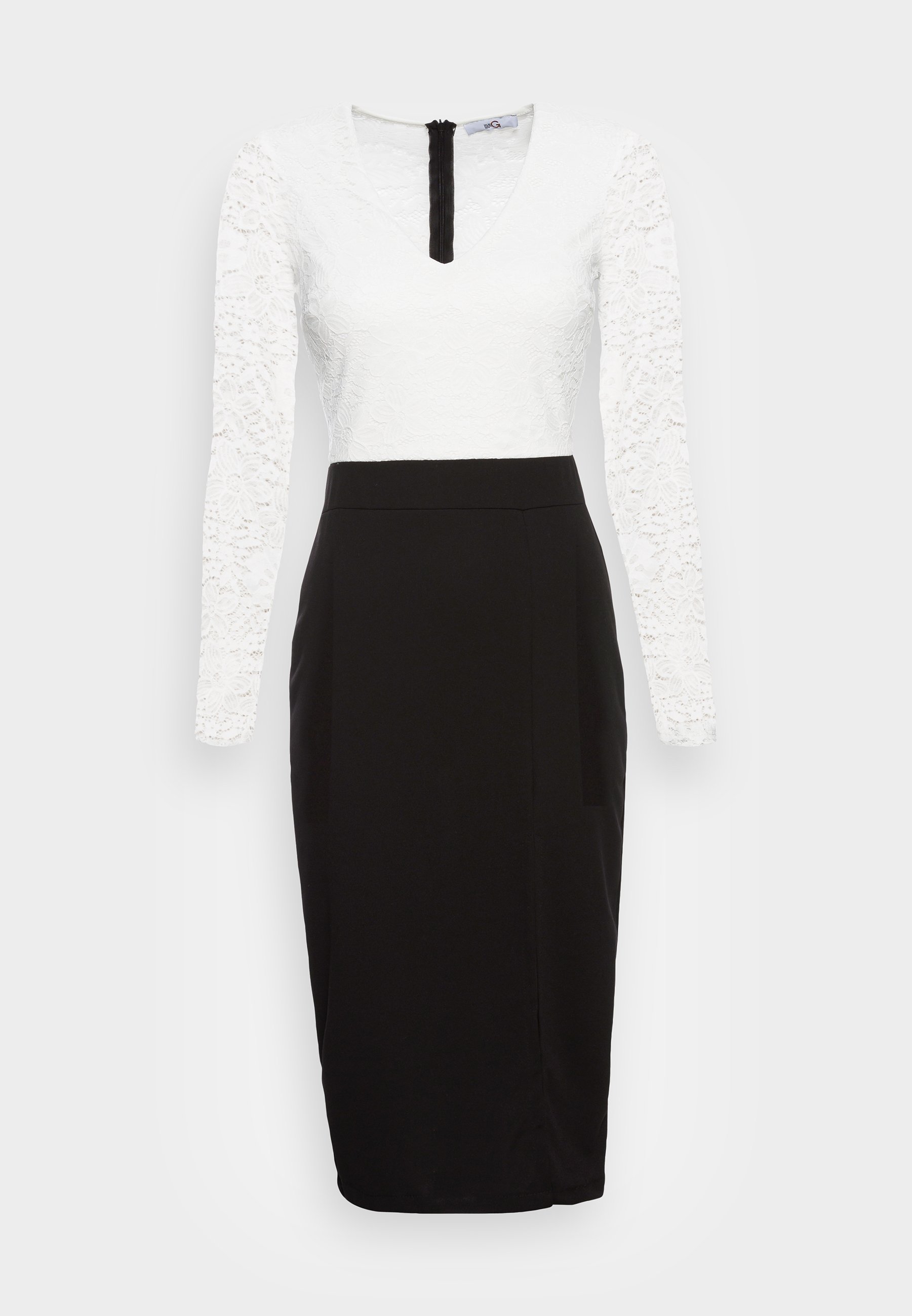 WAL G. BLAKE LONG SLEEVE MIDI DRESS 
