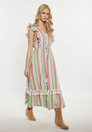 Maxi-jurk - pink mehrfarbig