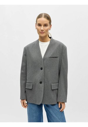 MIX - Klassisk kåpe / frakk - light grey melange