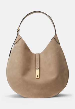 POLO ID SUEDE LARGE SHOULDER BAG - Shopping bag - clay