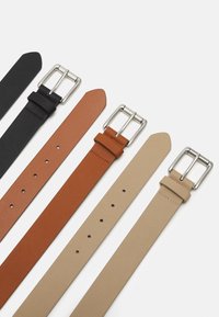 Zign 3 PACK UNISEX - Riem - black/cognac/beige