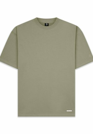 Dropsize SUPER HEAVY BLANK - Paprasti marškinėliai - olive
