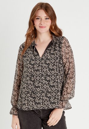 Cache Cache MIT LANGEN ??RMELN - Blouse - prune/violet fonc?� - ZALANDO.FR