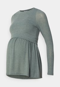 MLANABELLA JUNE - Langærmet T-shirt - laurel wreath melange