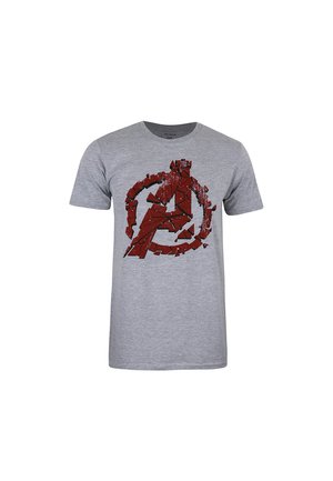 AVENGERS CRACKED - Print T-shirt - grey marl