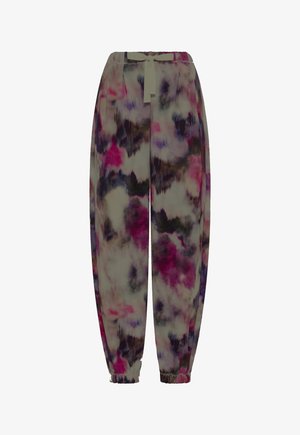 Deha, FLORAL PRINT TROUSERS - TROUSERS - Trousers - multicolor