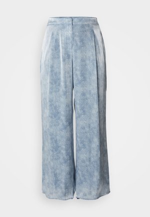 PETAL WIDE LEG PANTS - Broek - blue