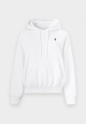 Polo Ralph Lauren, SHRUNKEN FIT HOODIE - Felpa con cappuccio - white
