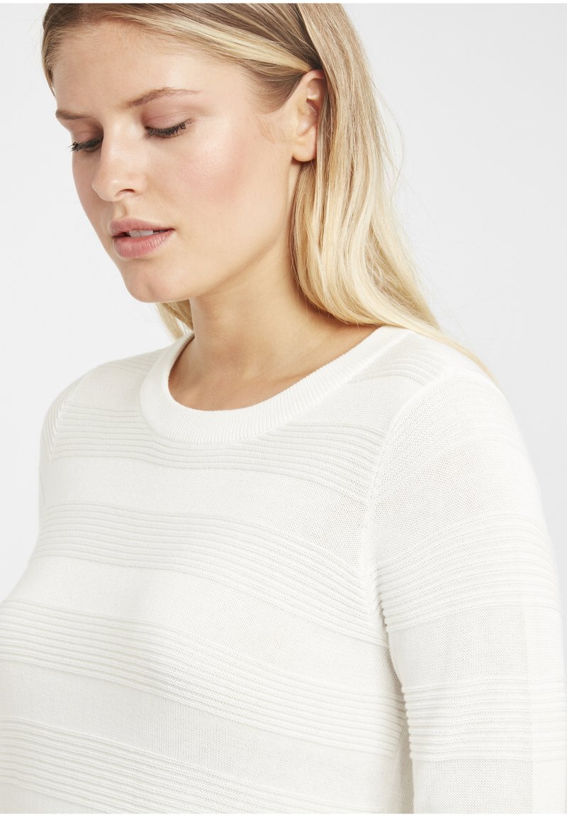 Damen Strickjacken | Fransa FRLETAN 3 PULLOVER Strickpullover antique/weiß - DY70403 Damen Strickjacken | Fransa FRLETAN 3 PULLOVER Strickpullover antique/weiß - DY70403