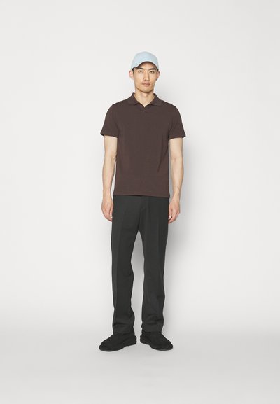 Filippa K Polo marškinėliai - dark choco