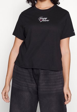 T-shirt med print - black