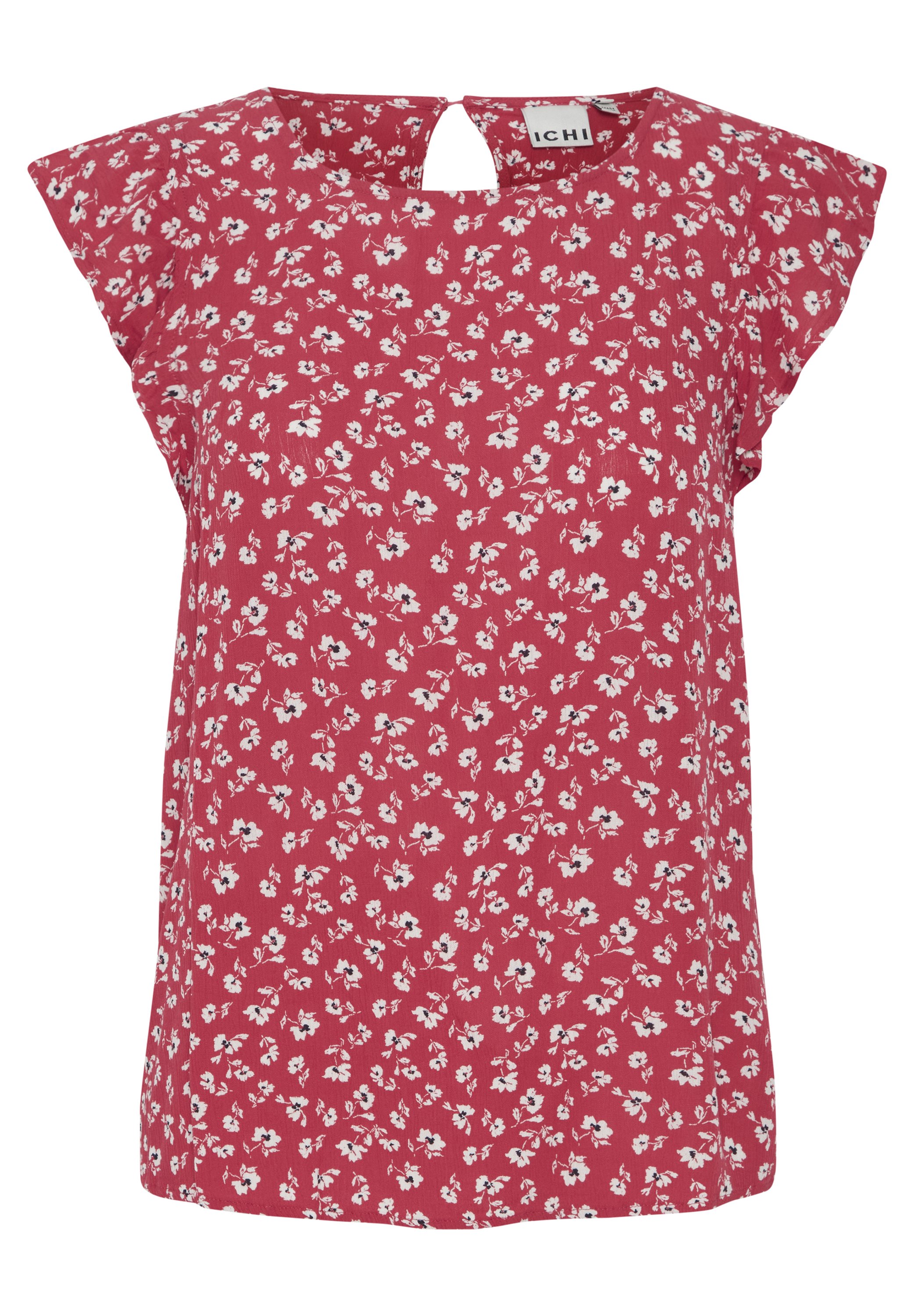 ICHI IHMARRAKECH - Blouse - raspberry wine flower/rood
