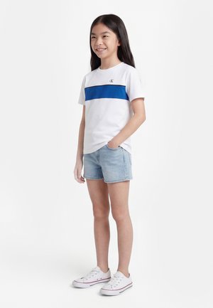 Calvin Klein Jeans PANEL COLORBLOCK UNISEX - T-shirt basic - bright white