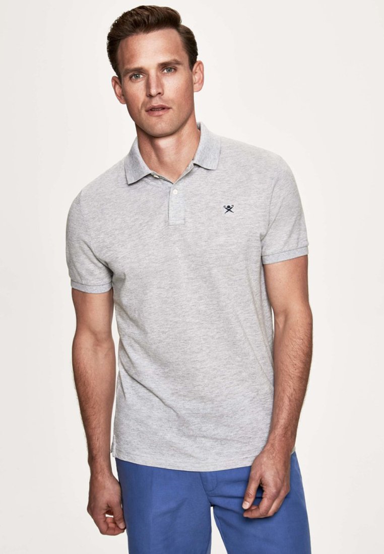 Hackett London SLIM FIT LOGO - Poloshirt - light grey