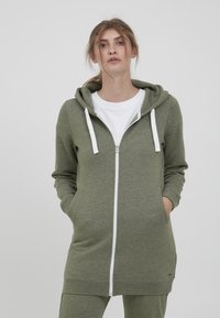 Oxmo - OXOLINDA - Kapuzensweatjacke - Felpa con zip - clim. ivy Immagine in miniatura 1