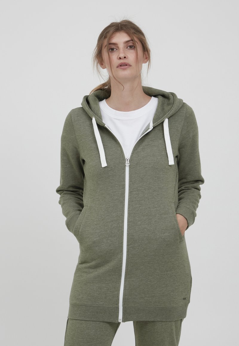 Oxmo - OXOLINDA - Kapuzensweatjacke - Felpa con zip - clim. ivy, Ingrandire