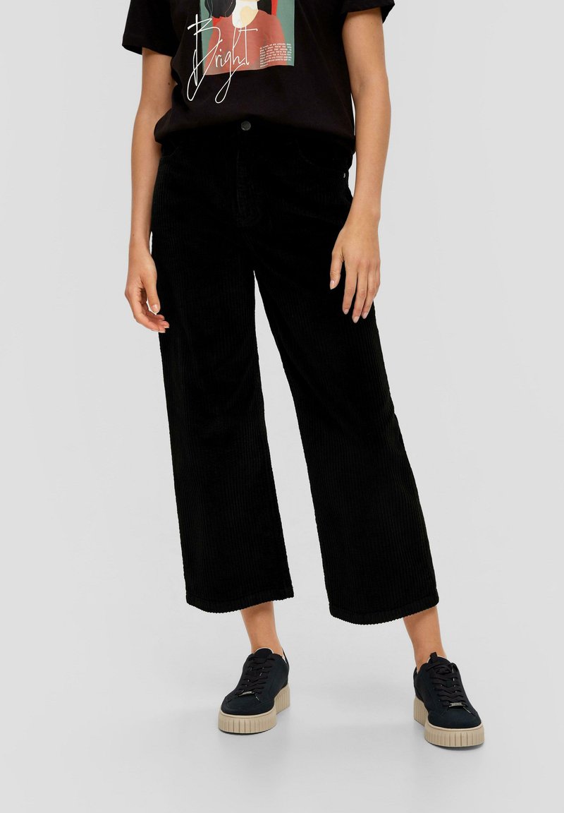 s.Oliver CULOTTE IN QUALITÄT - Broek - schwarz