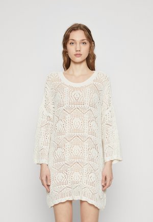 ONLBEACHIE LIFE LOOSE O NECK  - Jumper dress - cloud dancer