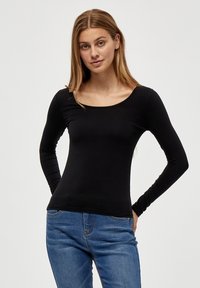 Desires DEGISELLE LONG SLEEVE SLIM TEE - Ilgarankovis viršutinės dalies drabužis - black