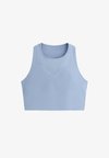 SHEER COMPRESSIVE TANK TOP - Débardeur - mid grey-blue