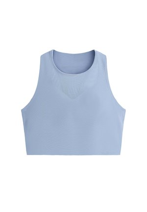 OYSHO, SHEER COMPRESSIVE TANK TOP - Débardeur - mid grey-blue
