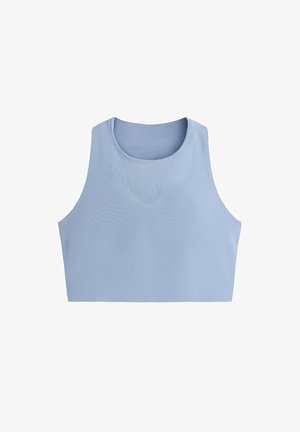 OYSHO, SHEER COMPRESSIVE TANK TOP - Débardeur - mid grey-blue