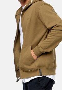 INDICODE JEANS Felpa con zip - mottled light green