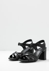 Zign Sandály na vysokém podpatku - black