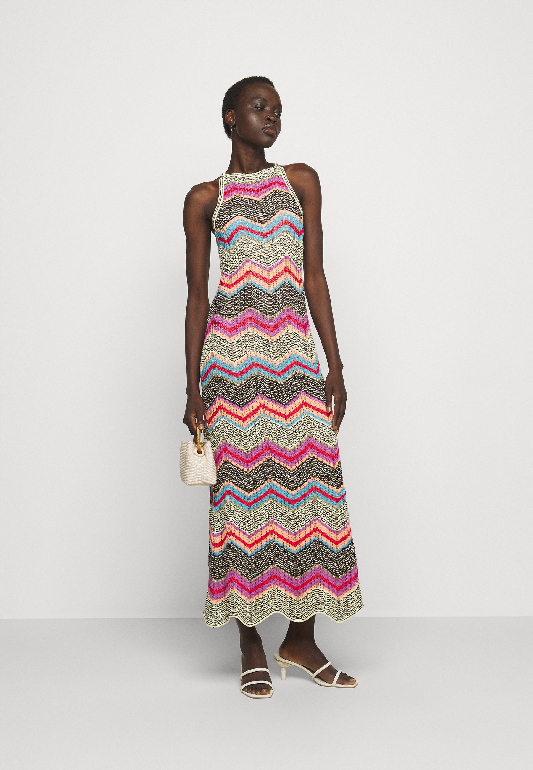 M Missoni ABITO LUNGO SENZA MANICHE - Abito in maglia - multi  coloured/multicolore - Zalando.it