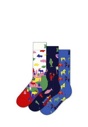 3-PACK SO SWEDISH GIFT - Socks - white