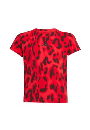 FUTURE ICON ALLOVER PRINTED KIDS - Camiseta estampada - pure ruby   better scarlet   aurora ruby   black