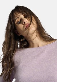 Just Cashmere Strickpullover - mauve chiné