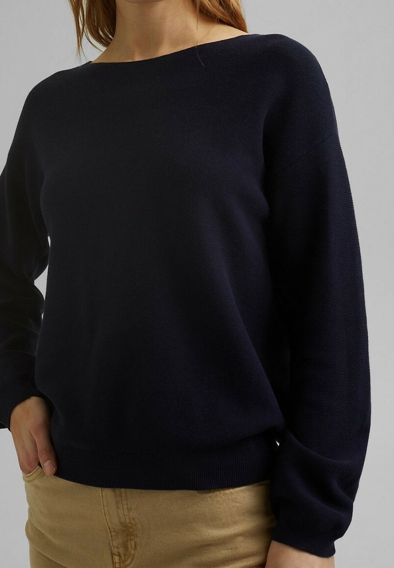 Esprit Stickad tröja - dark blue