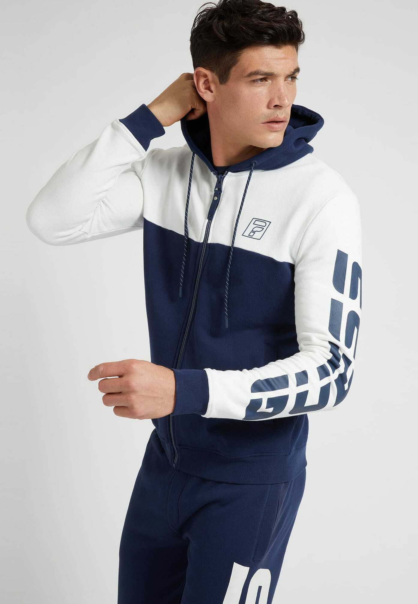 Guess Sudadera con cremallera - blue/azul - Zalando.es