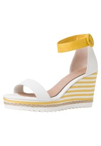 Marco Tozzi BY GUIDO MARIA KRETSCHMER - High Heel Sandalette - white/yellow