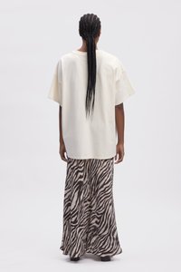 Gestuz ZOFIA SKIRT - Saia comprida - black/white