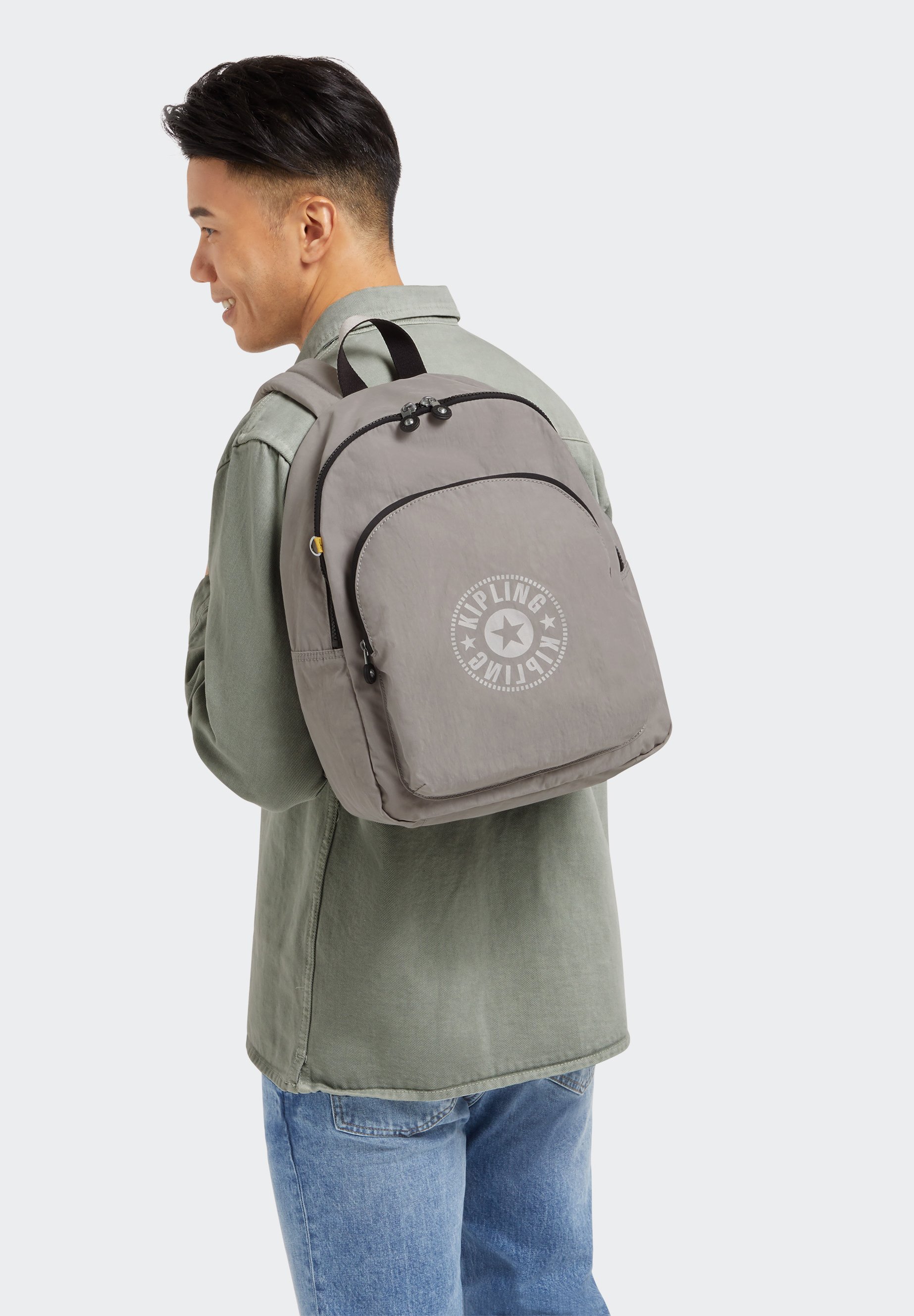 Kipling CURTIS M CEN - Zaino - grey gris combo/grigio chiaro - Zalando.it