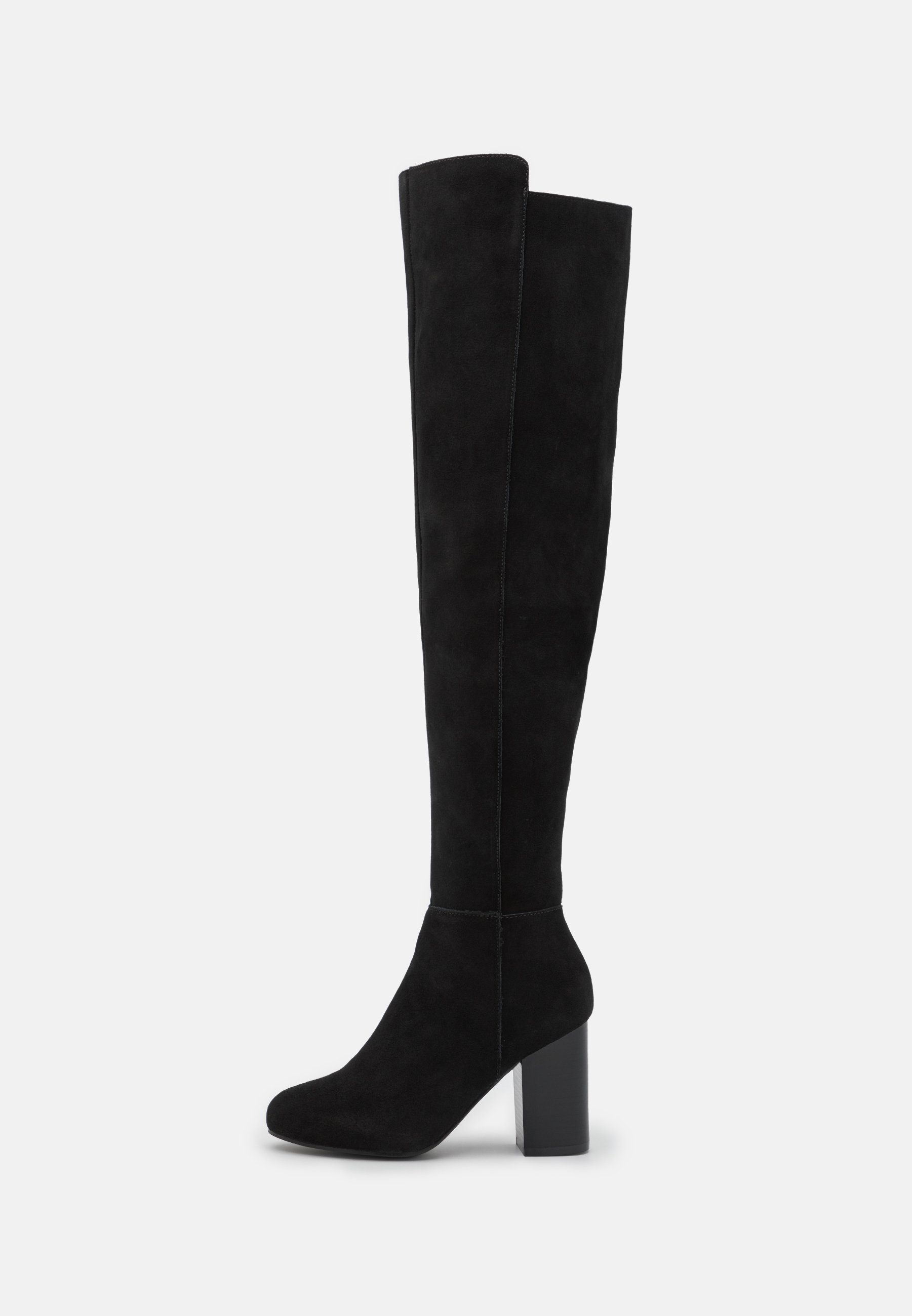 Even\u0026Odd Wide Fit LEATHER - Botas mosqueteras - black/negro - Zalando.es